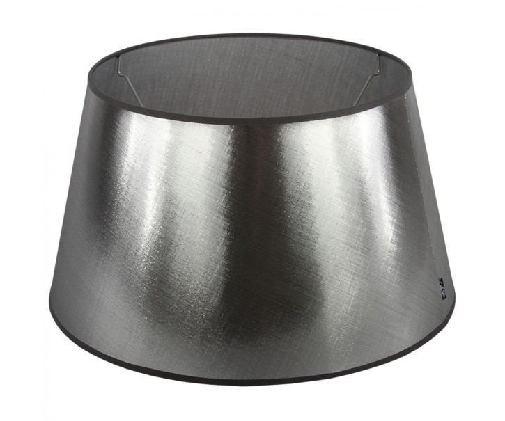 Stříbrno-černé stínidlo Azzuro drum - Ø20cm*11,5/ E27 Collectione