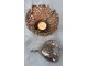 Zlatý antik kovový svícen na čajovou svíčku Sabela - Ø 12*10cm Light & Living
