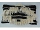 Černo-krémový boho polštář s třásněmi - 30*50cm Colmore by Diga