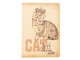 Zápisníček Cat s korunkou - 13*19*1 cm Clayre & Eef