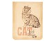 Zápisníček kočka s korunkou - 8*10*1 cm Clayre & Eef