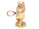 Dekorace Medvěd hrající tenis - 8*7*11 cm Clayre & Eef
