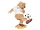 Dekorace Medvěd hrající fotbal - 10*6*10 cm Clayre & Eef