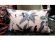 Růžový sametový polštář Tropical Bird - 35*50cm Colmore by Diga