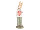 Velikonoční dekorace Králík se srdcem - 19*18*60 cm Clayre & Eef