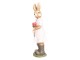 Velikonoční dekorativní soška Králičí slečna s růží - 19*18*60 cm Clayre & Eef
