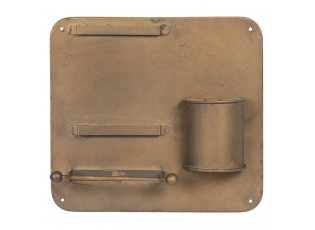 Retro nástěnný držák na toaletní papír - 30*5*28 cm