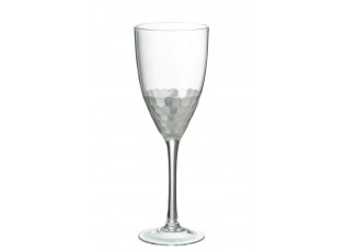 Sklenička na červené víno Silver - Ø 8*23,5 cm