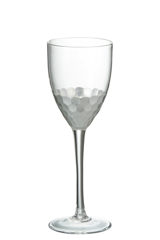 Sklenička na bílé víno Silver - Ø 7,5*21,5 cm