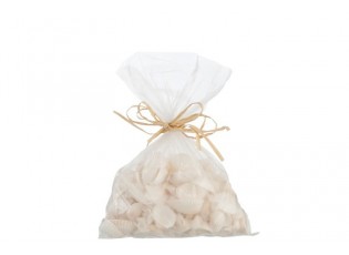 Pytlík mušlí 300gr bílá/krémová - 10*10*10 cm