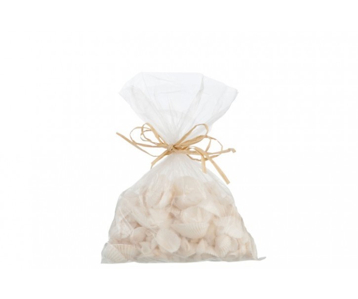 Pytlík mušlí 300gr bílá/krémová - 10*10*10 cm J-Line by Jolipa