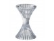 Skleněný točivý svícen Ribbed medium - Ø 10*15cm J-Line by Jolipa