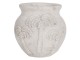 Šedý cementový květináč Palmy - Ø 15*14 cm Clayre & Eef