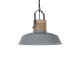 Šedé závěsné kovové retro světlo Loreto grey - Ø 42 *38 cm Collectione