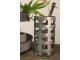Plechový úložný box s dřevěným víkem - Ø 14*26 cm Clayre & Eef