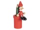 Červený stojánek na tužky s Pinocchiem - 11 cm Clayre & Eef