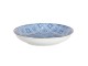 Hluboký talíř s modrým květinovým ornamentem BlueSnow - Ø 20*4 cm Clayre & Eef