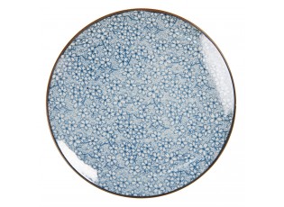 Dezertní talíř modré kvítky BlueFlow - Ø21 cm