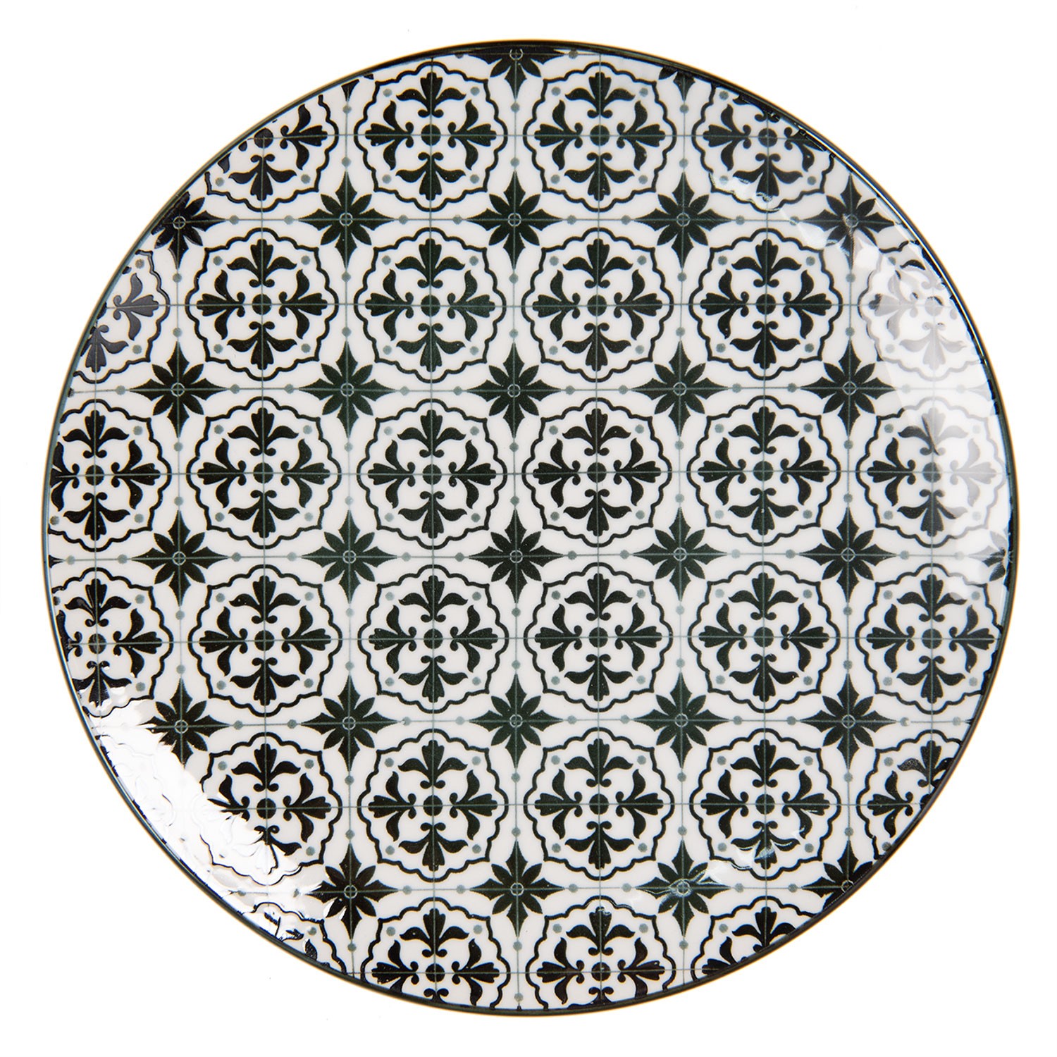 Černý dezertní talíř Blackor - Ø 21 cm