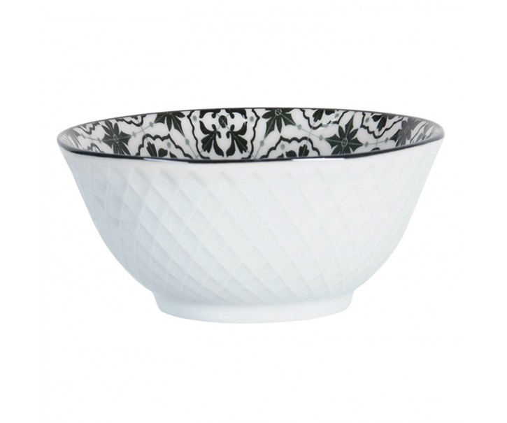 Černá miska Blackor - Ø 13*6 cm Clayre & Eef