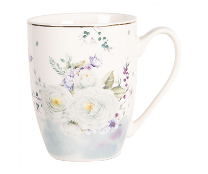 Porcelánový hrneček Butterfly - 0.36L Clayre & Eef