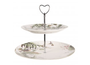 Porcelánový etažér Tropical birds - Ø 26 cm