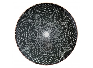Černý dezertní talíř Blackin - Ø 21 cm