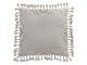 Sametový šedý polštář Moroccan II s třásněmi - 45*45 cm J-Line by Jolipa