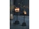 Růžový skleněný svícen Philon - Ø 6*16 cm Light & Living