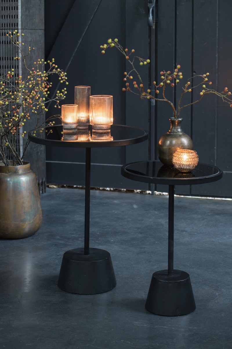 Růžový skleněný svícen Philon - Ø 6*16 cm Light & Living Růžový skleněný svícen Philon - Ø 6*16 cm Light & Living