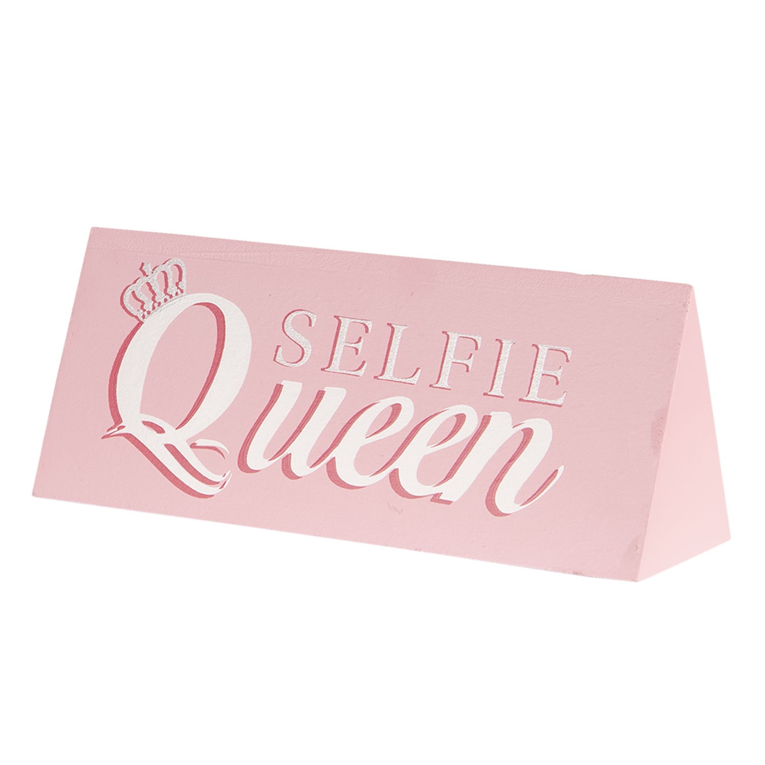 Růžová cedule / zarážka Queen - 20*6*8 cm Clayre & Eef Růžová cedule / zarážka Queen - 20*6*8 cm Clayre & Eef