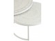 Set 2 bílých kovových stolků s ornamentovou deskou - Ø79*36 cm J-Line by Jolipa