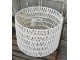 Bílé provázkové stínidlo na stolní lampu Luca cylinder - Ø 40*28cm / E27 Collectione