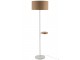 Bílá kovová stojací lampa s nabíjením na telefon Metvit- Ø 45*166cm / E27 J-Line by Jolipa