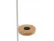 Bílá kovová stojací lampa s nabíjením na telefon Metvit- Ø 45*166cm / E27 J-Line by Jolipa