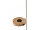 Bílá kovová stojací lampa s nabíjením na telefon Metvit- Ø 45*166cm / E27 J-Line by Jolipa