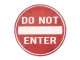 Červená kulatá kovová cedule Do not entry -Ø 35 cm Clayre & Eef