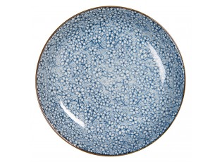 Hluboký talíř modré kvítky BlueFlow - Ø20*4 cm