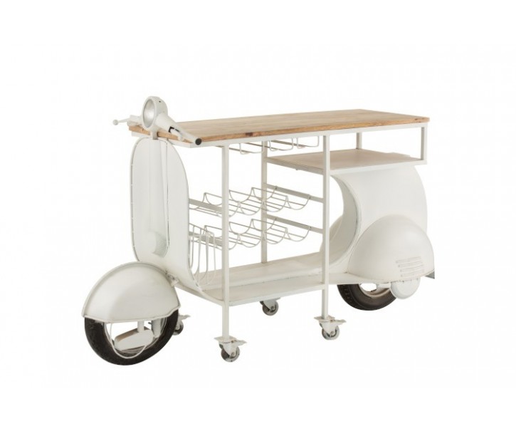Bar s vinotékou Scooter - 180*64*102 cm J-Line by Jolipa