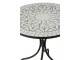 Kovový zahradní stolek Square Mosaic White - Ø61*71 cm J-Line by Jolipa
