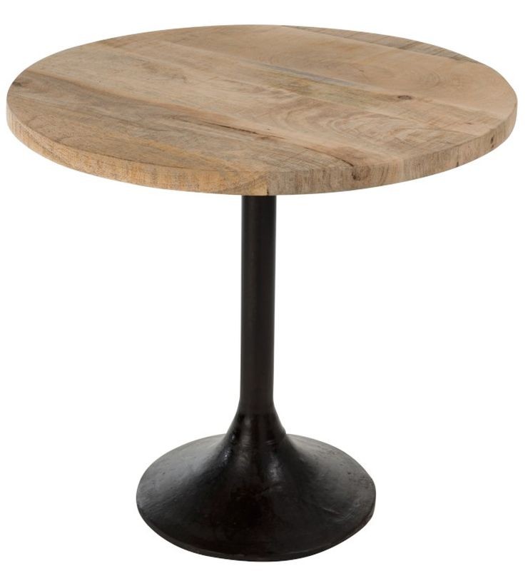 Černý barový stolek Barry - Ø 65*60cm