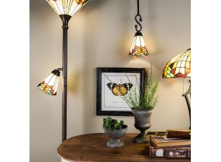 Stojací lampa Tiffany Montaq - Ø 30*178 cm