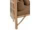Venkovní pohovka na dřevěné konstrukci se záclonkami Loveseat - 200*100*212 cm J-Line by Jolipa