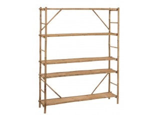 Bambusový regál s 5-ti policemi Bambo - 160*40*195 cm