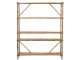 Bambusový regál s 5-ti policemi Bambo - 160*40*195 cm J-Line by Jolipa