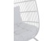 Závěsné bílé zahradní ratanové křeslo Lounge White Oval - 119*105*193 cm J-Line by Jolipa