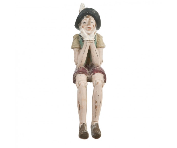 Dekorace sedící Pinocchio - 4*7*15 cm Clayre & Eef