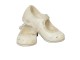Dekorace béžové dívčí botičky - 12*10*8 cm Clayre & Eef