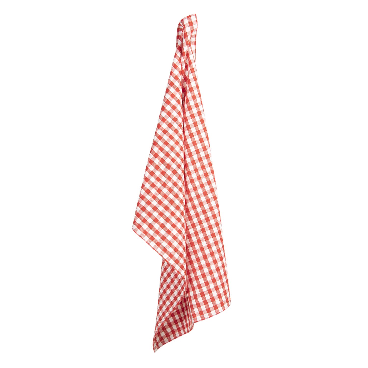 Červeno-bílá kostkovaná bavlněná utěrka Apple Yard - 50*70 cm