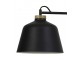 Černá kovová nástěnná lampa se dřevem Banu - 120*25*45 cm Light & Living